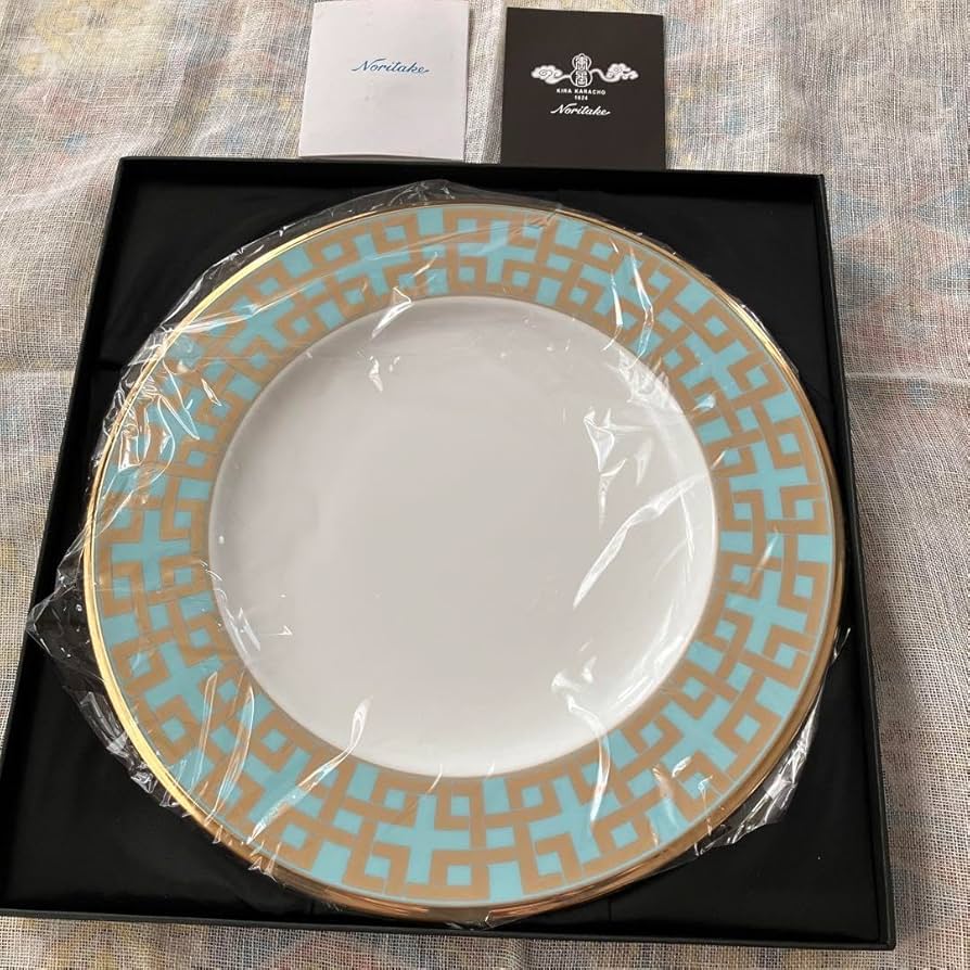 楽焼　向付　5客　幅約14.5㎝　東な7-0504① Amazon.co.jp: KIRA KARACHO × Noritake］角つなぎ 27.5cm